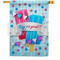 Patio Trasero Gender Reveal Celebration New Born Double-Sided Garden Decorative House Flag, Multi Color PA3912133